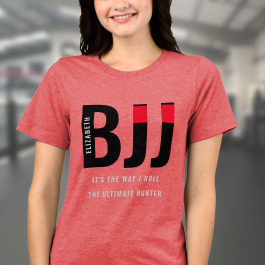 BJJ Brazilian Jiu Jitsu Naam toevoegen Vrouw Tri-Blend Shirt