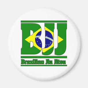 BJJ Brazililian Jiu Jitsu Flag MMA Magneet