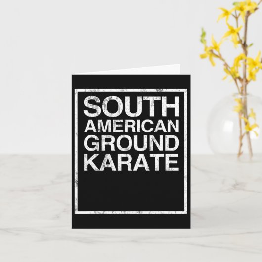 Bjj Brazililian Jiu Jitsu South American Ground Ka Kaart (Gele Bloem)