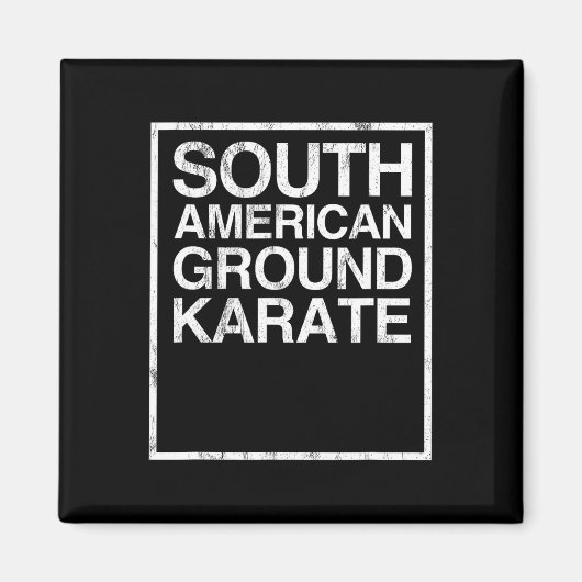 Bjj Brazililian Jiu Jitsu South American Ground Ka Magneet (Voorkant)