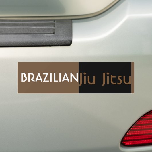 BJJ Brown Belt Bumpersticker (Op auto)