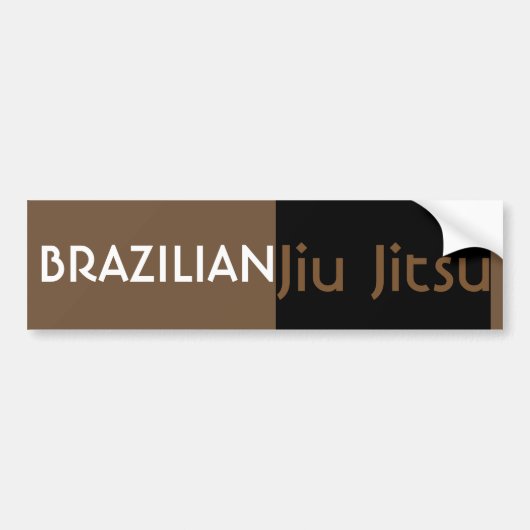 BJJ Brown Belt Bumpersticker (Voorkant)