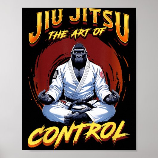 BJJ De Kunst Van Controle - Big Grappling Jiu Jits Poster (Voorkant)