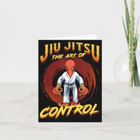 BJJ De Kunst Van Controle - Grappling Jiu Jitsu Kaart (Voorkant)
