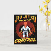 BJJ De Kunst Van Controle - Grappling Jiu Jitsu Kaart (Gele Bloem)