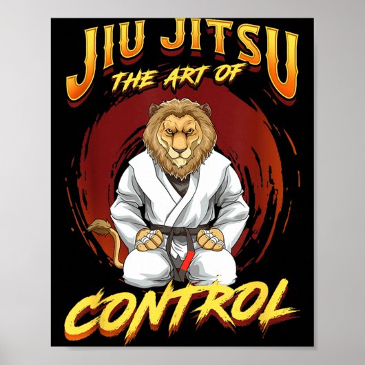BJJ De Kunst Van Controle - Grappling Jiu Jitsu Le Poster (Voorkant)
