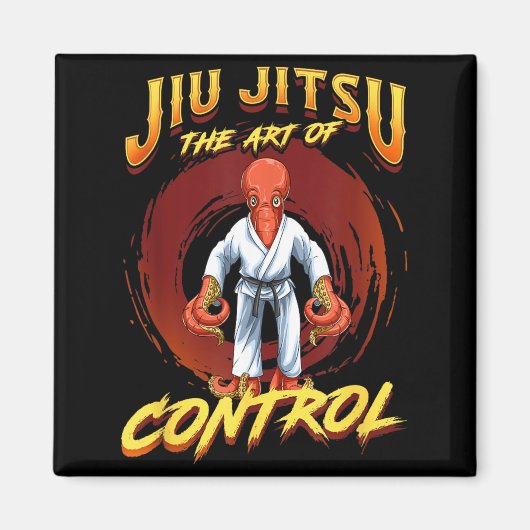 BJJ De Kunst Van Controle - Grappling Jiu Jitsu Magneet (Voorkant)