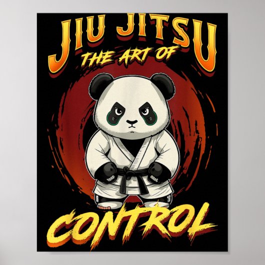 BJJ De Kunst Van Controle - Grappling Jiu Jitsu Pa Poster (Voorkant)