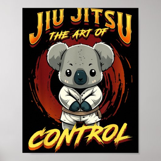 BJJ De Kunst Van Controle - Grappling Jiu Jitsu sc Poster (Voorkant)
