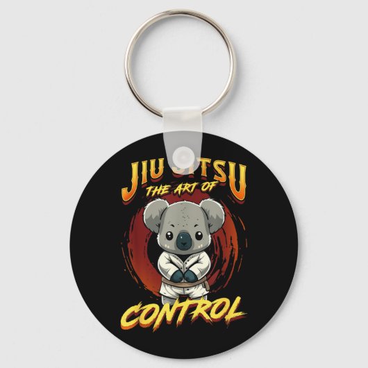 BJJ De Kunst Van Controle - Grappling Jiu Jitsu sc Sleutelhanger (Voorkant)