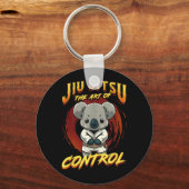 BJJ De Kunst Van Controle - Grappling Jiu Jitsu sc Sleutelhanger (Voorkant)