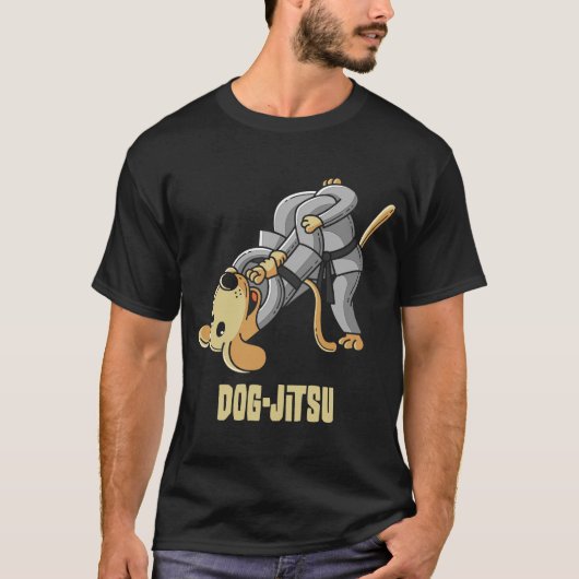 BJJ Dog Brazililian Jiu Jitsu T-shirt (Voorkant)
