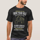 BJJ Edit Text Push Yourself Braziliaans Jiu Jitsu T-shirt (Voorkant)
