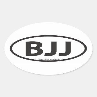 BJJ Euro stijl auto embleem Ovale Sticker