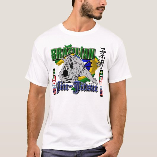 BJJ Flags Jiu-Jitsu World T-shirt (Voorkant)