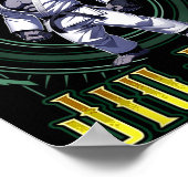 BJJ Grip Roll Win - Grappling Jiu Jitsu Gorilla Poster (Hoek)