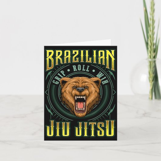 BJJ Grip Roll Win - Grappling Jiu Jitsu Grizzly Kaart (Voorkant)