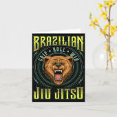 BJJ Grip Roll Win - Grappling Jiu Jitsu Grizzly Kaart (Gele Bloem)