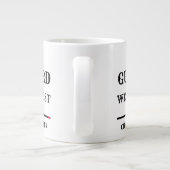 BJJ Guard We Trust Black Belt enorm Grote Koffiekop (Achterkant)