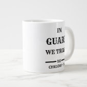 BJJ Guard We Trust Black Belt enorm Grote Koffiekop (Voorkant rechts)