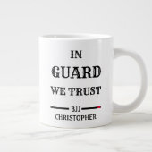 BJJ Guard We Trust Black Belt enorm Grote Koffiekop (Rechts)