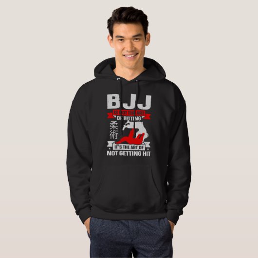 BJJ Is Not The Art Of Hitting Jiu Jitsu 4 Hoodie (Voorkant volledig)