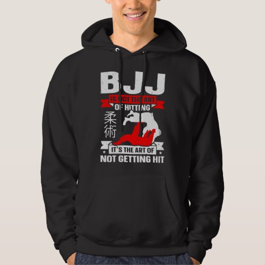 BJJ Is Not The Art Of Hitting Jiu Jitsu 4 Hoodie (Voorkant)