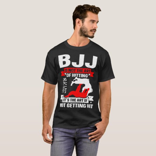 BJJ Is Not The Art Of Hitting Jiu Jitsu 4 T-shirt (Voorkant volledig)