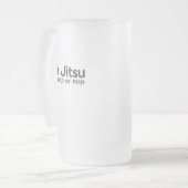 BJJ Jiu Jitsu Brazil Martial Arts Tap Snap of Nap Matglas Bierpul (Voorkant links)