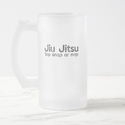 BJJ Jiu Jitsu Brazil Martial Arts Tap Snap of Nap Matglas Bierpul (Links)