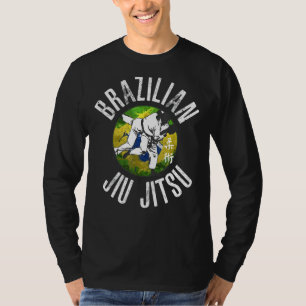 BJJ Jiu Jitsu Braziliaanse Vlag, cadeau voor Brazi T-shirt