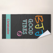 BJJ Jiu Jitsu Good Vibes Gym Towel Badhanddoek (Badhanddoek)