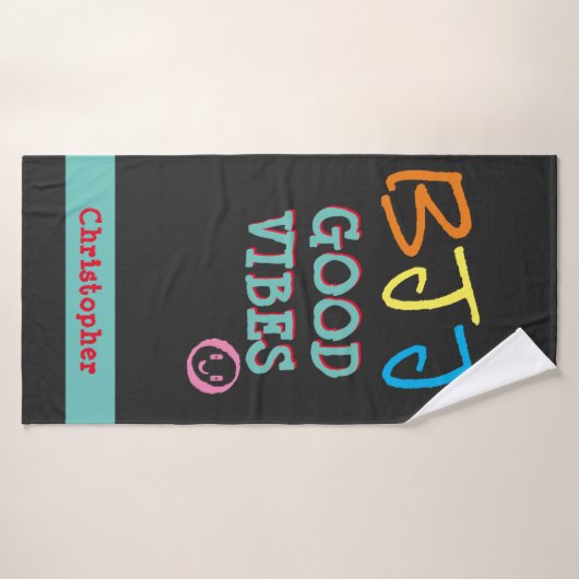 BJJ Jiu Jitsu Good Vibes Gym Towel Badhanddoek (Badhanddoek)