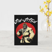 BJJ Jiu Jitsu Grappling Gorilla Kaart (Gele Bloem)