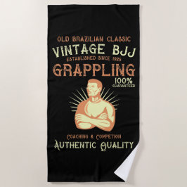 BJJ Old Brazilian Classic Grappling Retro stijl Strandlaken