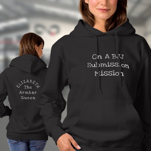 BJJ Ontwerp Uw Eigen Sjabloon Naam Tekst Aangepast Hoodie