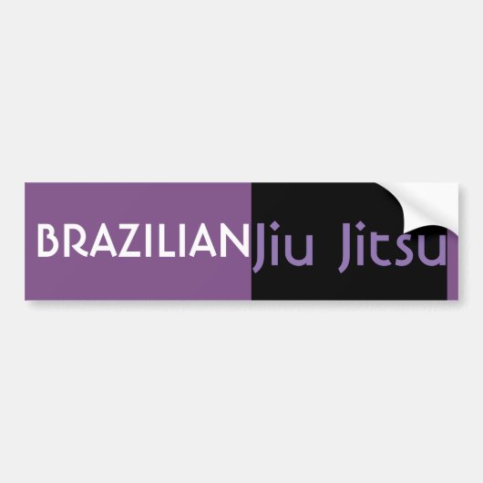 BJJ Paarse gordel Bumpersticker (Voorkant)