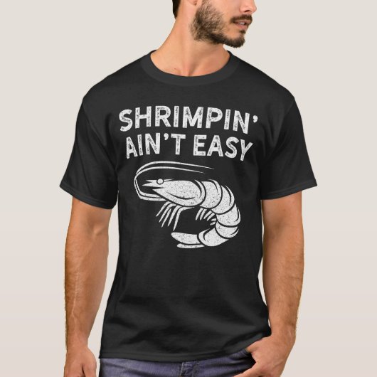 BJJ Shrimpin Aint Easy Light Shirt voor Jiu Jitsu (Voorkant)