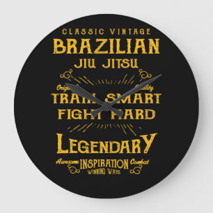 BJJ Train Smart Fight Hard  Jiu Jitsu Grote Klok