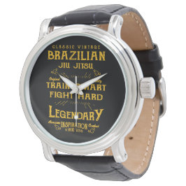 BJJ Train Smart Fight Hard  Jiu Jitsu Horloge