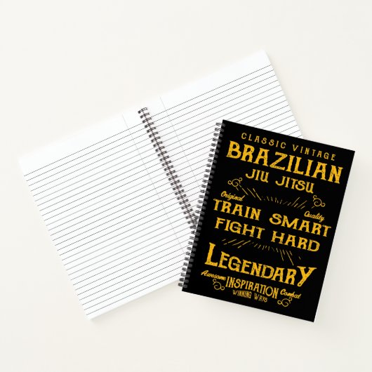 BJJ Train Smart Fight Hard  Jiu Jitsu Notitieboek (Binnen)