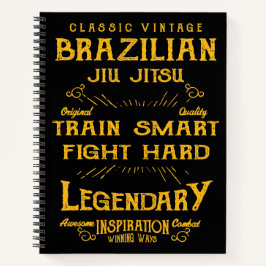 BJJ Train Smart Fight Hard  Jiu Jitsu Notitieboek