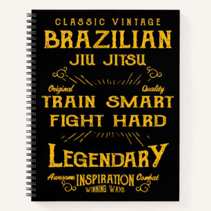 BJJ Train Smart Fight Hard Jiu Jitsu Notitieboek