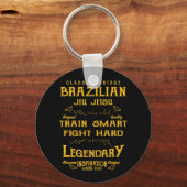 BJJ Train Smart Fight Hard  Jiu Jitsu Sleutelhanger (Voorkant)