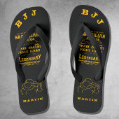 BJJ Train Smart Fight Hard Jiu Jitsu Teenslippers