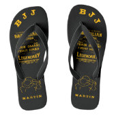 BJJ Train Smart Fight Hard Jiu Jitsu Teenslippers (Voetbed)
