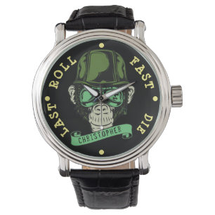 BJJ voegt Jouw naam Roll Fast Die Last toe Horloge