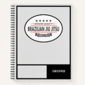 BJJ White Belt Training Log Echte Kwaliteit Notitieboek (Voorkant)