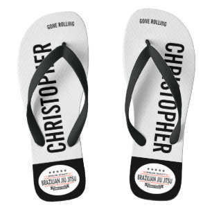 BJJ Witte Belt Echte Kwaliteit Gone Rolling Teenslippers