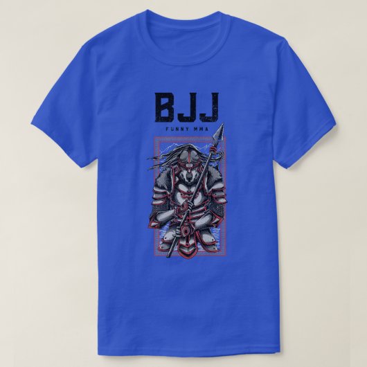 BJJ Wolf Samurai Spear, JiuJitsu, Grappling, MMA T-shirt (Design voorkant)
